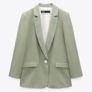 Zara green blazer